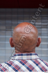 Head Man White Casual Slim Bald Street photo references